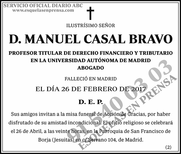 Manuel Casal Bravo